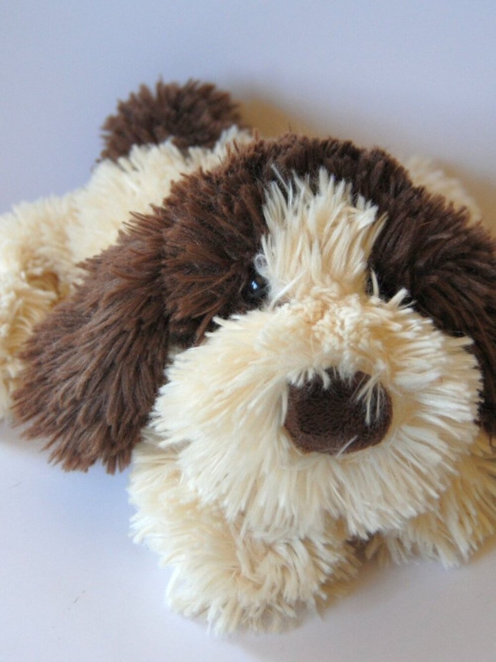 Ty Classic  BOONE Dog Plush 2006 Brown Cream Shaggy Floppy Puppy Stuffed 12"